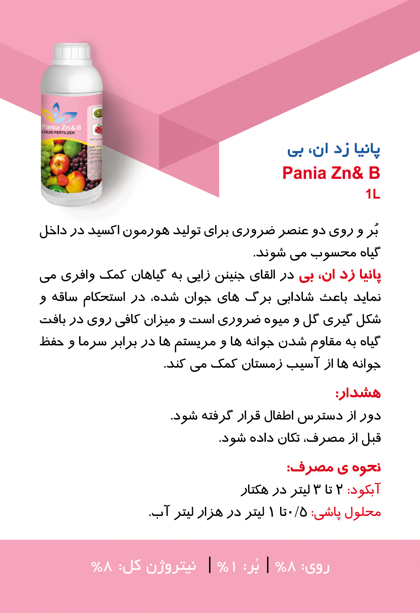 کودهای مایع پانیا | Pania Liquid Fertilizers